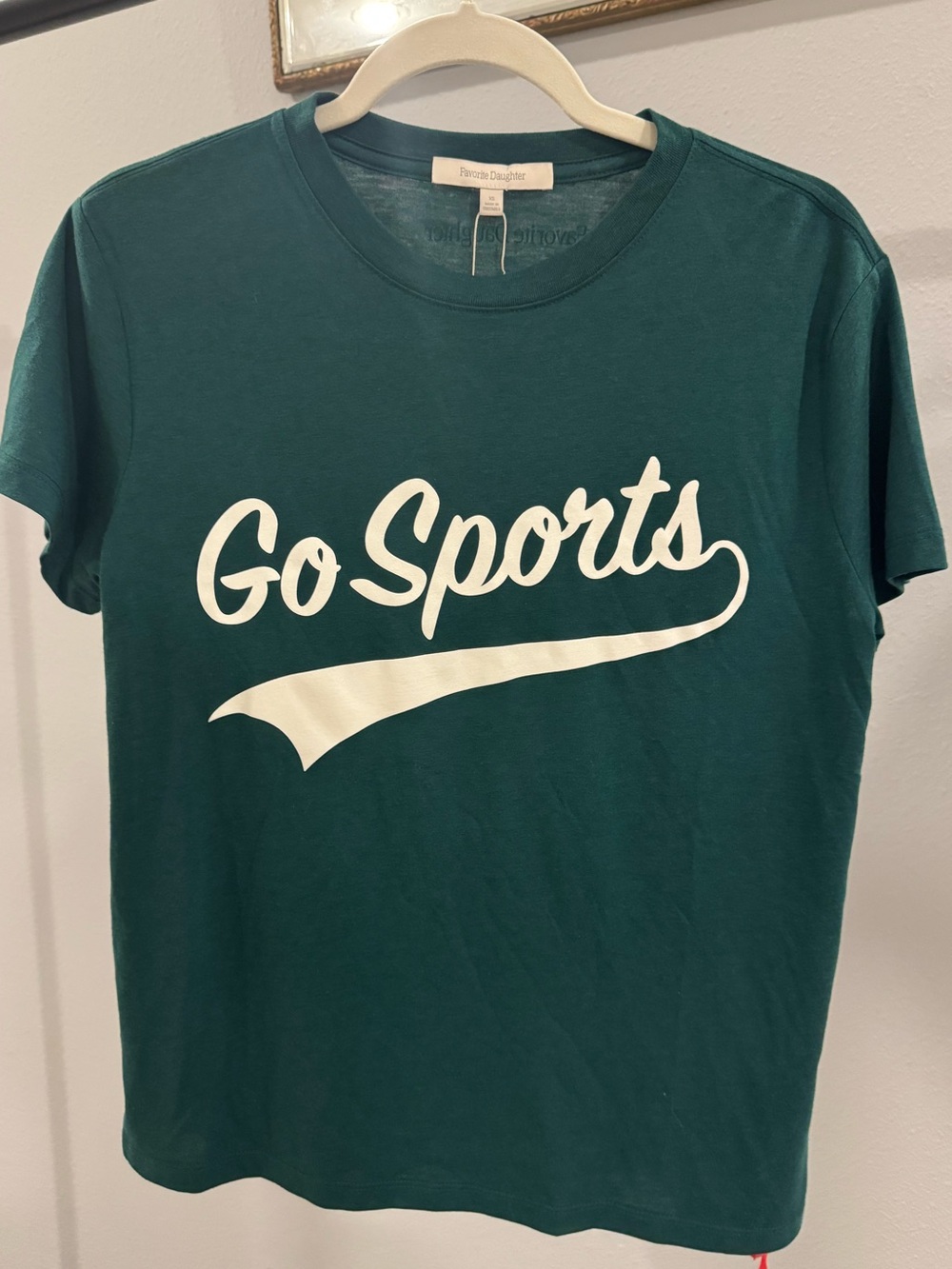 Favorite Daughter Forest Green 'Go Sports' Graphic Tee